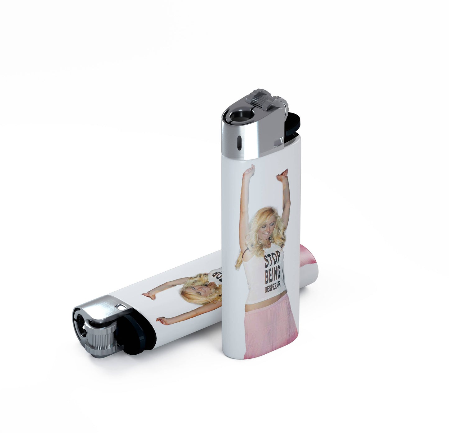 Paris Hilton Stop Being Desperate Shirt Lighter