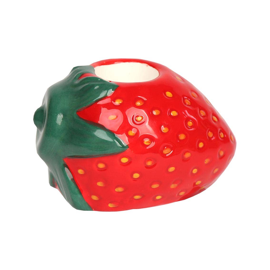 Strawberry Ceramic Candle Holder | 6cm | Mothers Day Gifts |