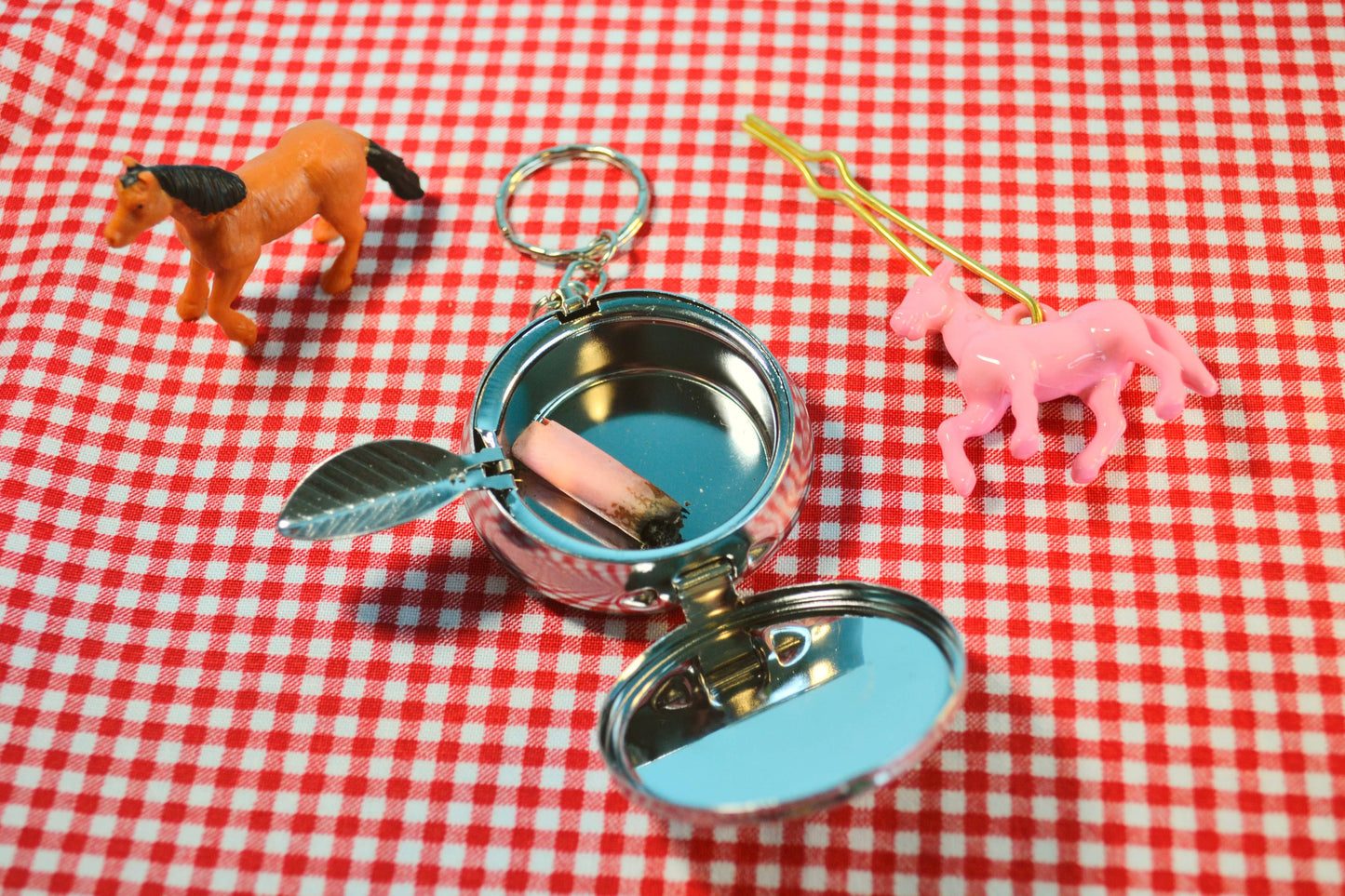 Pony Ashtray Keychain