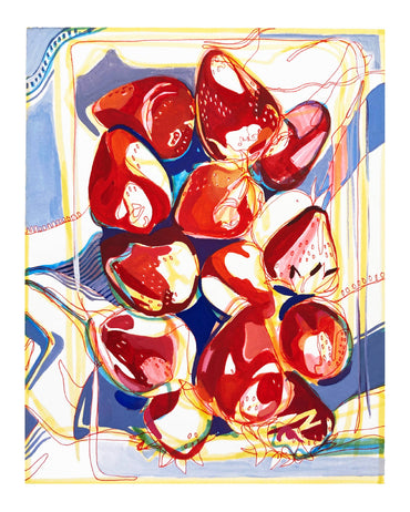 Strawberries Fruit Painting Art Print