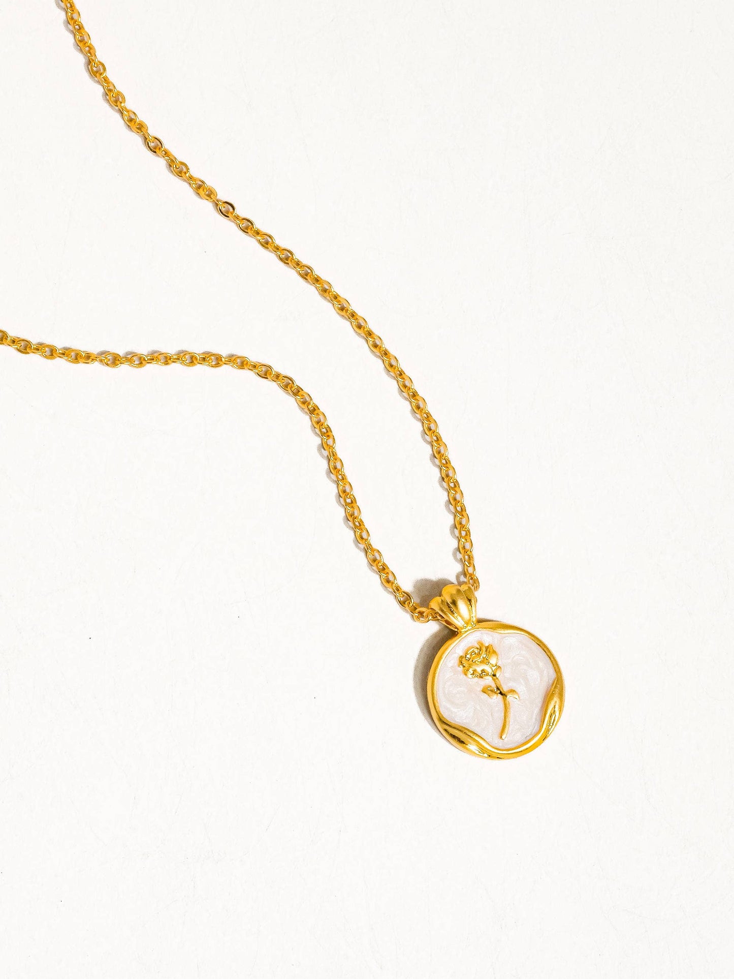 Mallory Rose Coin Pendant Necklace