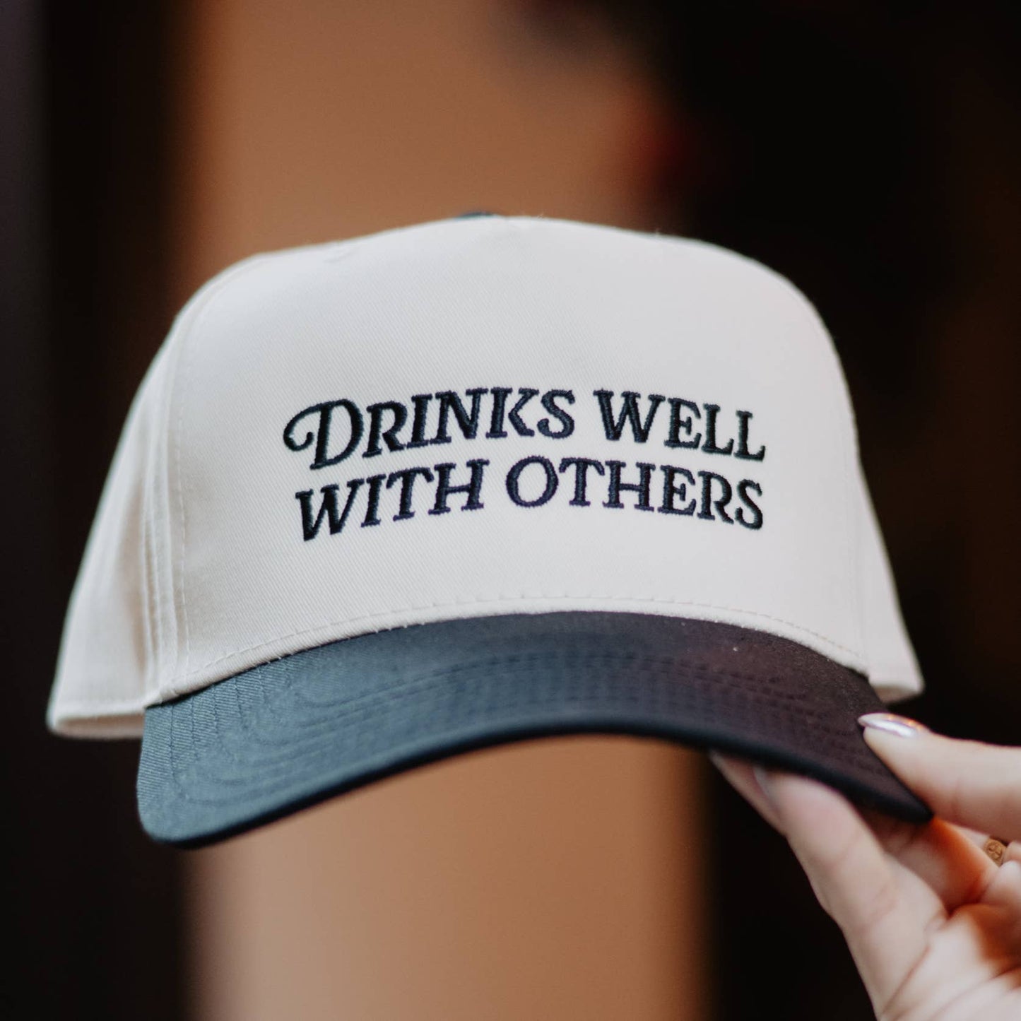 Drinks Well With Others Vintage Trucker Hats For Women
