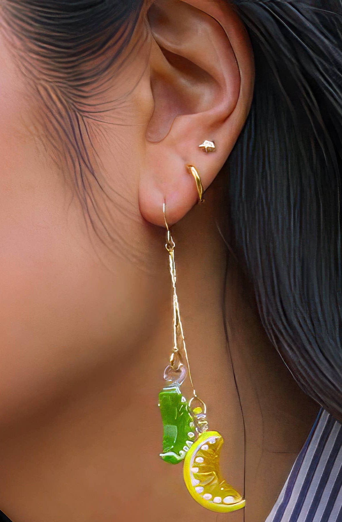 Kitsch Earring Set Lemon Lime