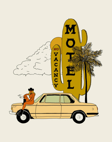 No Vacancy Western Art Print