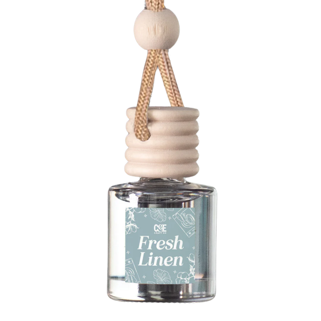 Fresh linen scented car air freshener 10mL hanging diffuser, TikTok viral