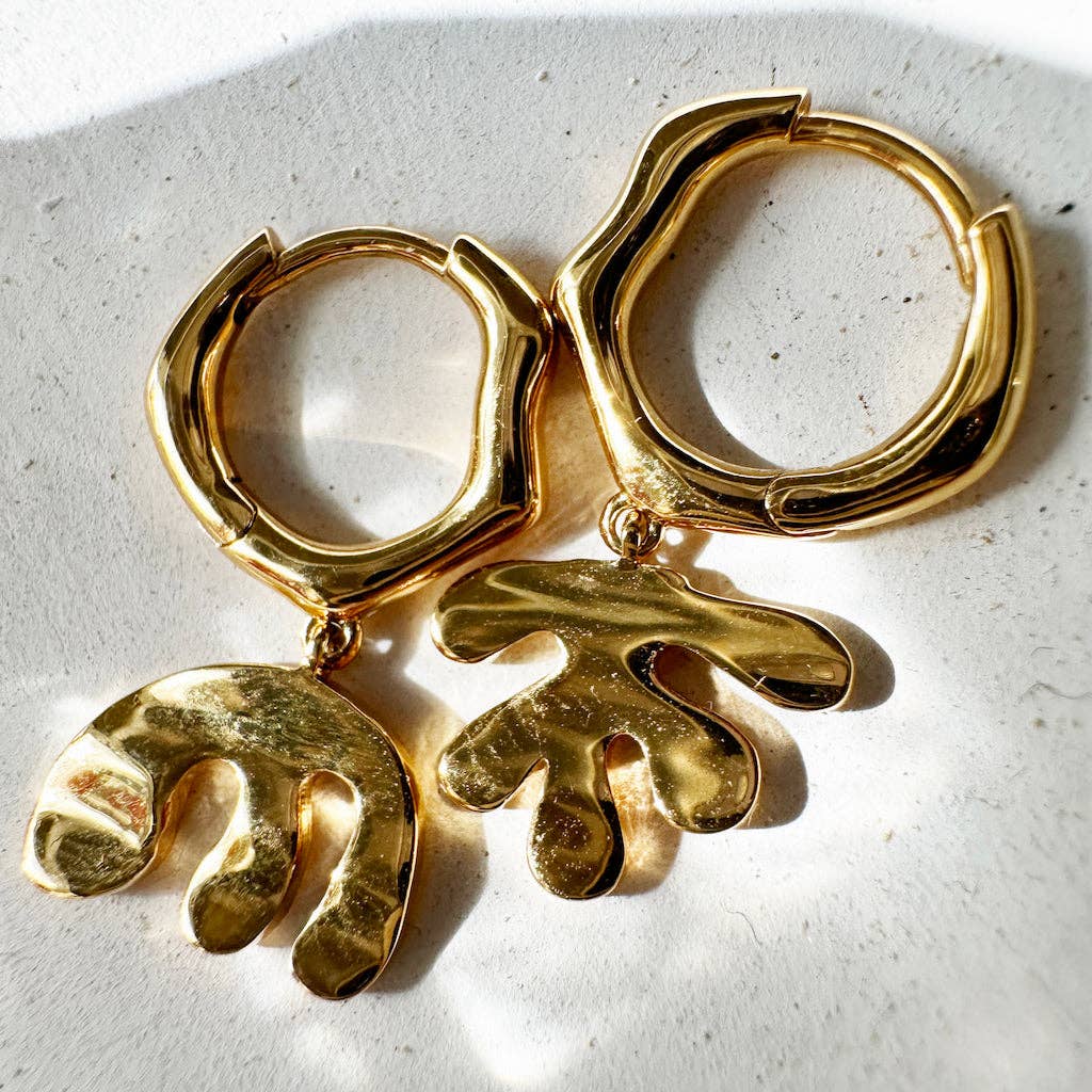 Henri Organic Shape Hoops