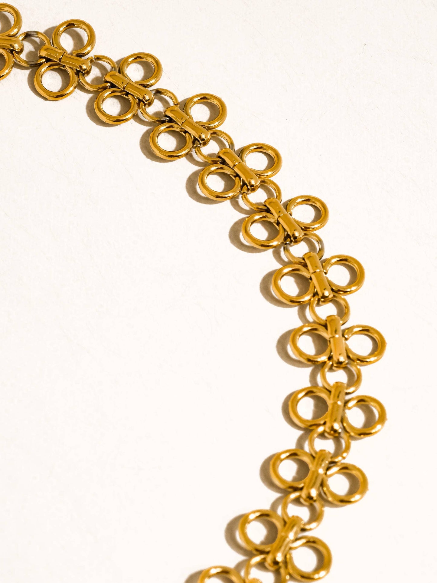 Ritza 18K Gold Non Tarnish Patterned Choker