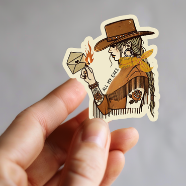 Western Cowgirl Sticker