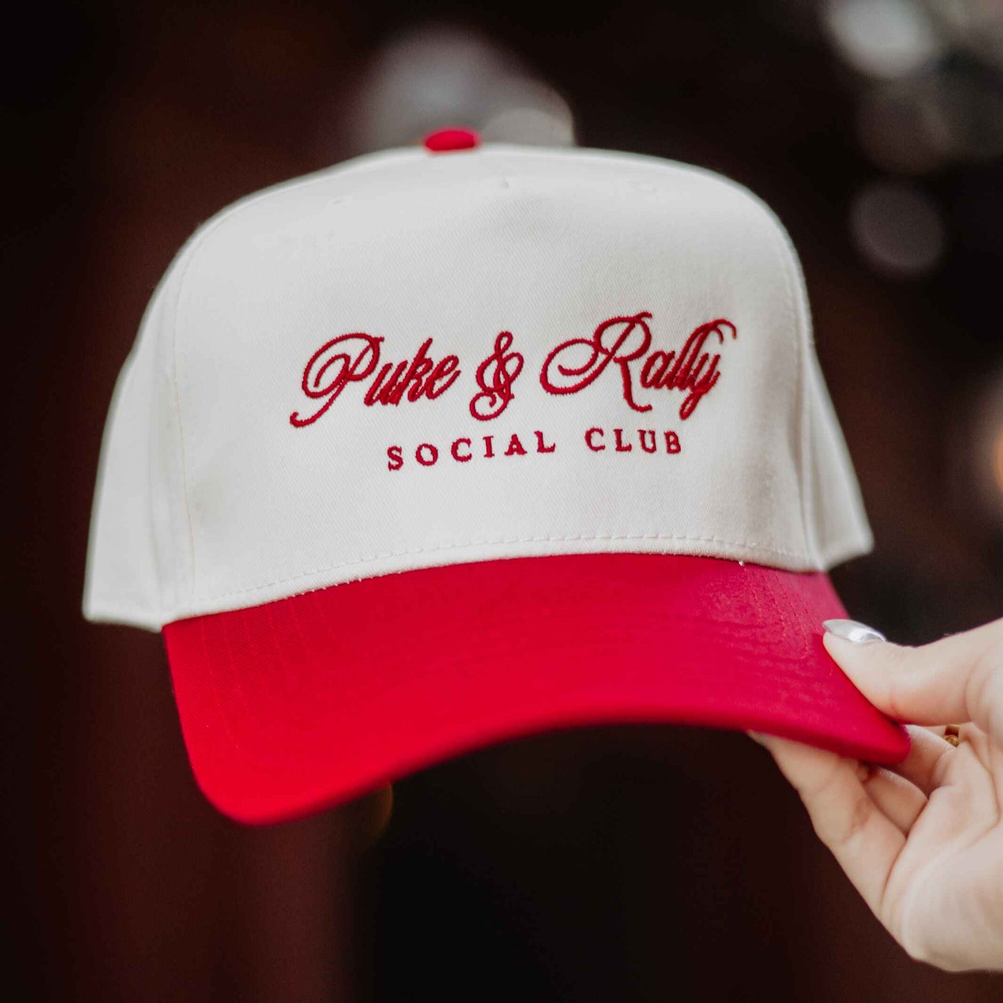 Puke & Rally Social Club Two-Toned Vintage Hat