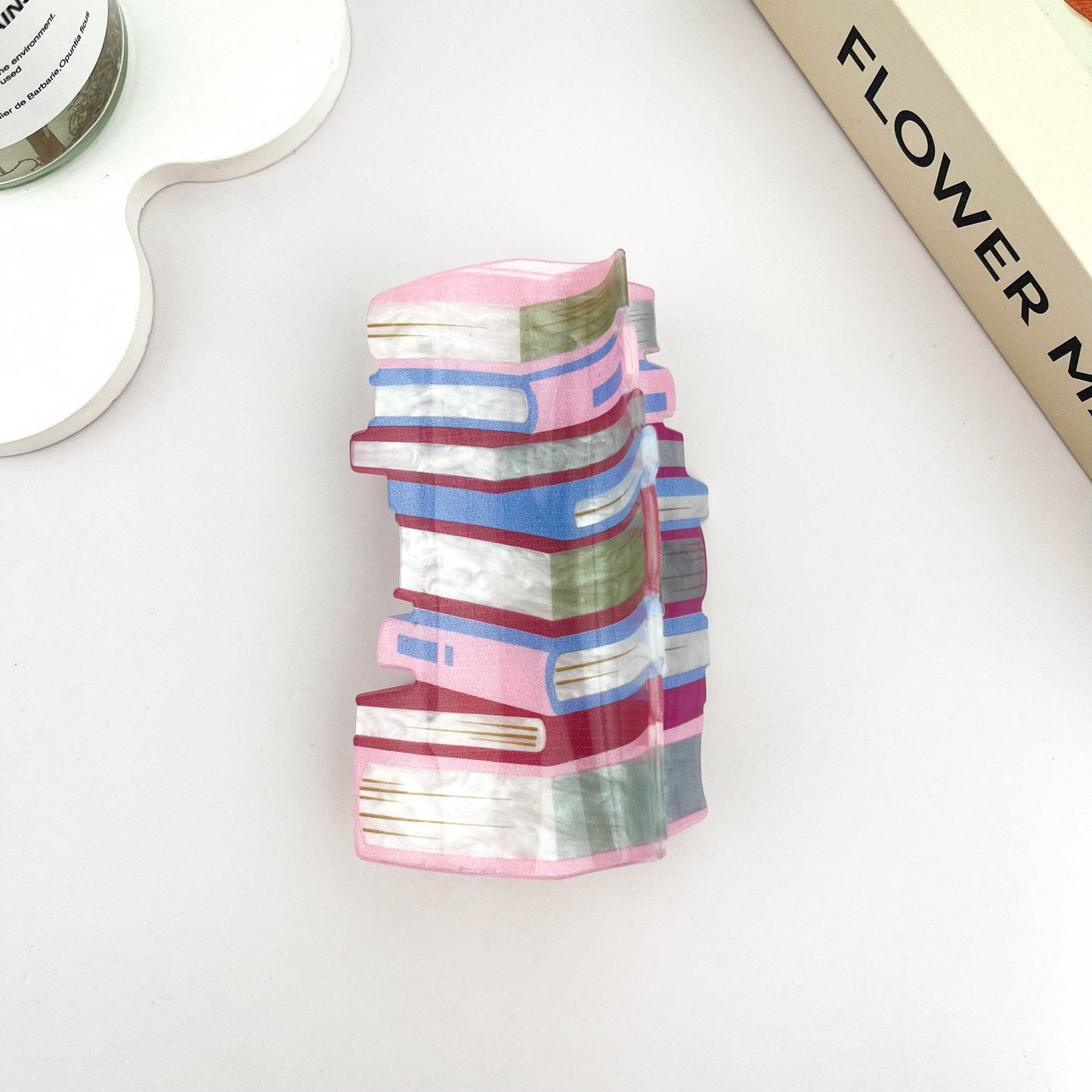 Book Hair Claw Clip