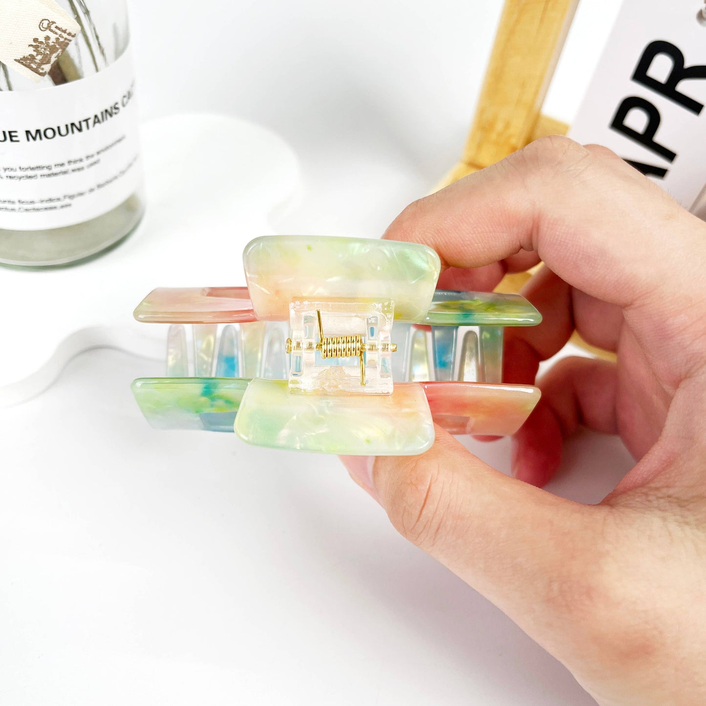 Gradient Color Hair Claw Clip