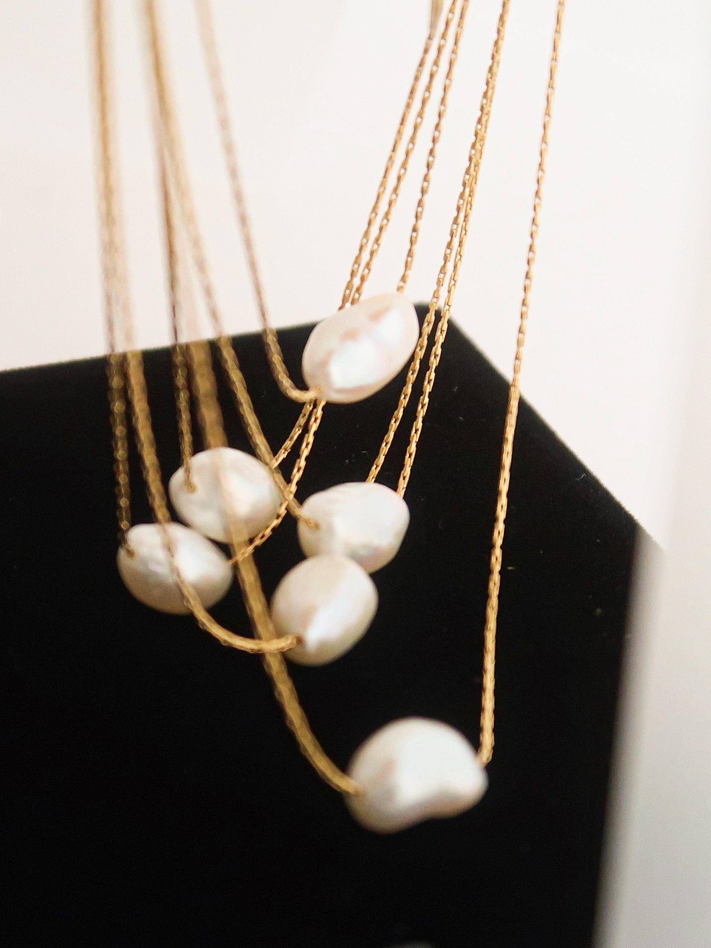 Kinney Non Tarnish Natural Pearl Necklace