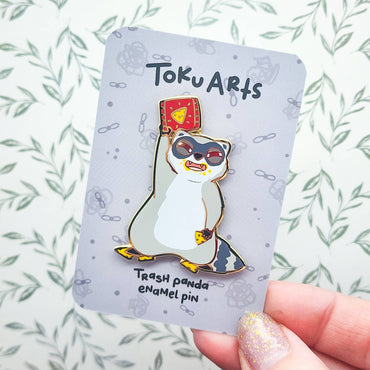 Nacho Chippies Raccoon Enamel Pin