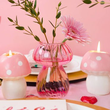 Large Pink Toadstool Mushroom Candle | Mothers Day Gifts |
