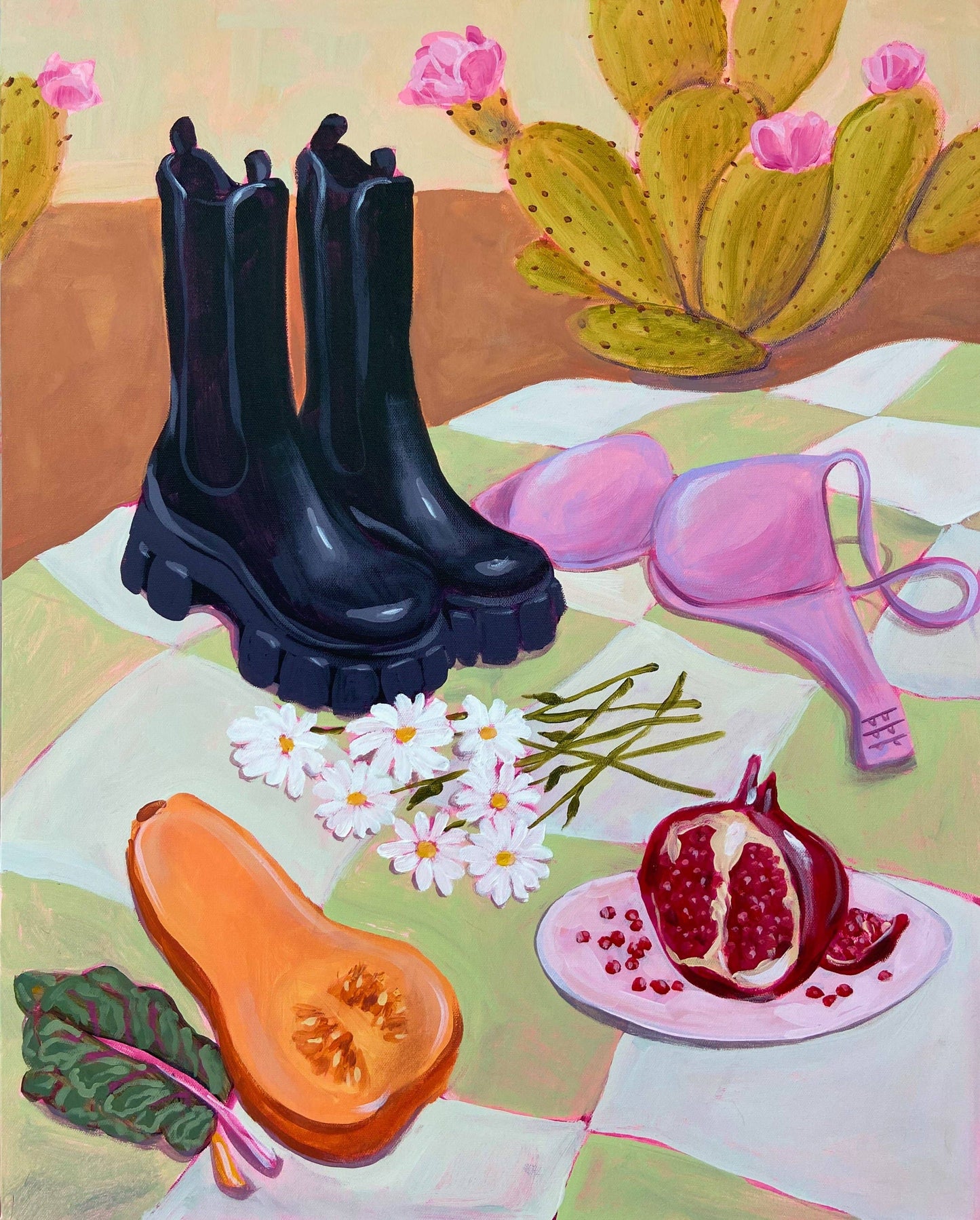 Still Life With Swiss Chard Print