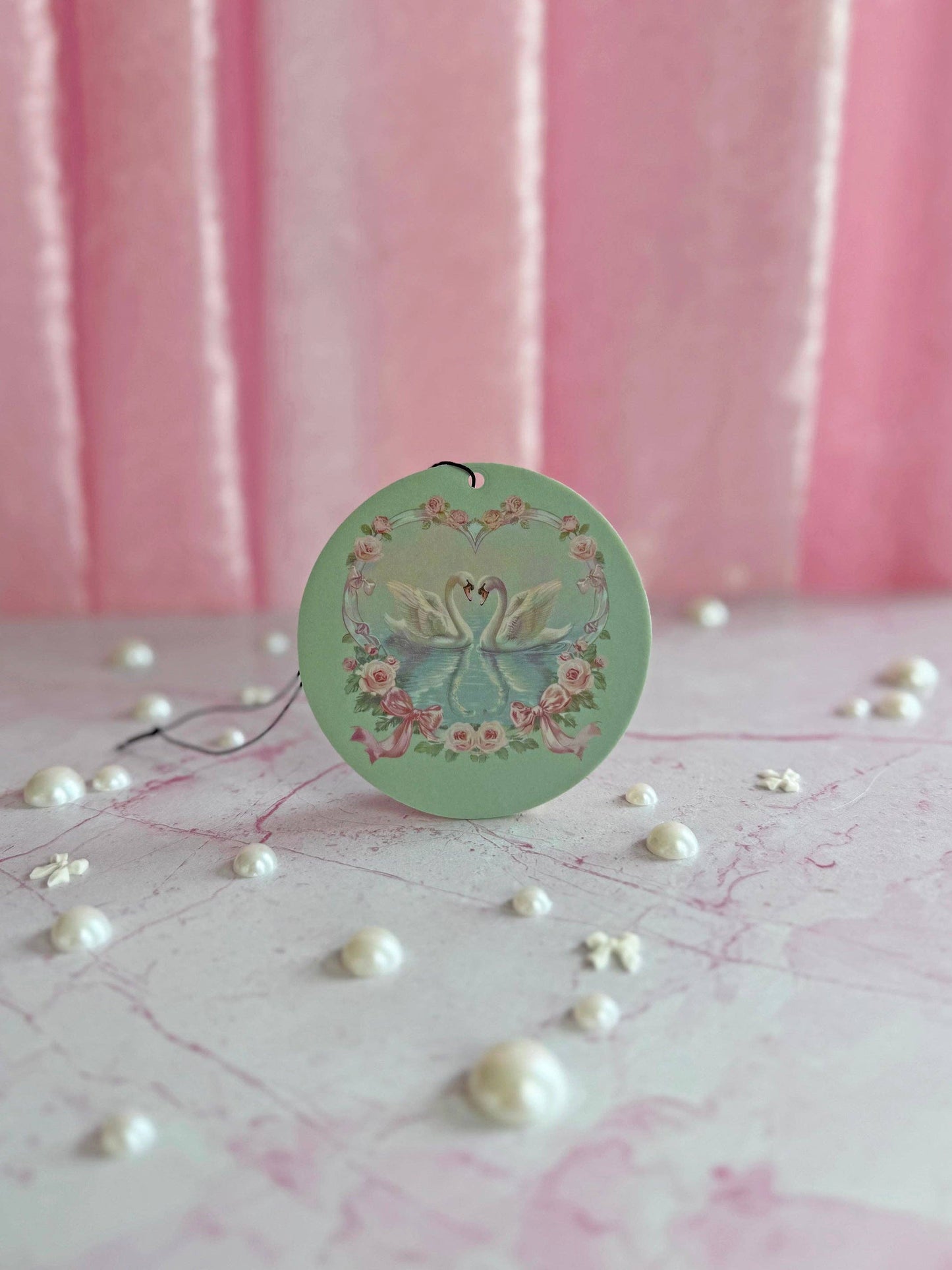 Heart swan air freshener for car or room