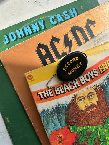 Vinyl record money pouch gift shop accessory