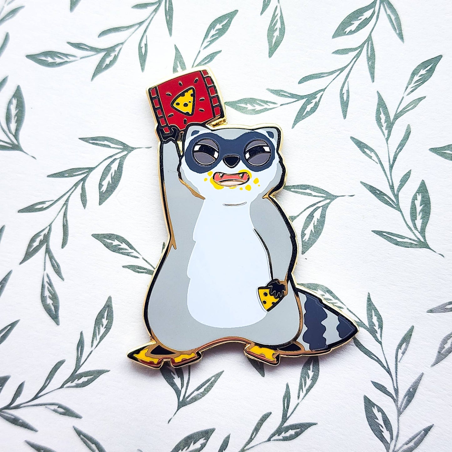 Nacho Chippies Raccoon Enamel Pin