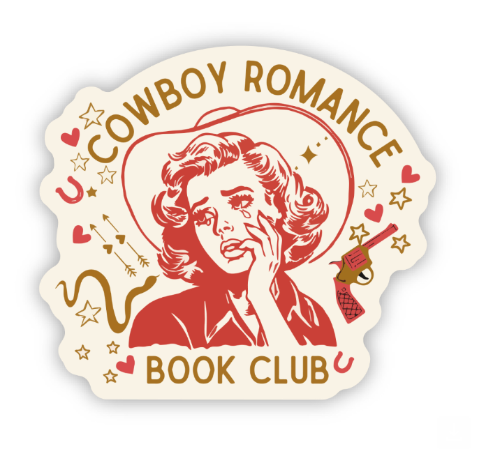 Cowgirl romance sticker