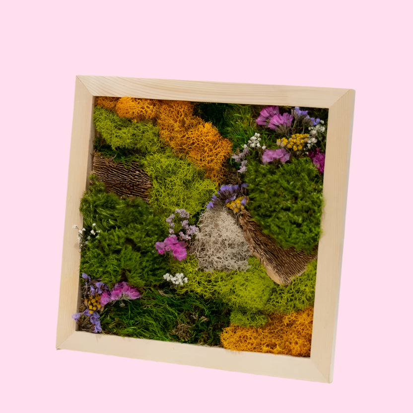 Dried Floral Moss Wall Workshop on May 30th