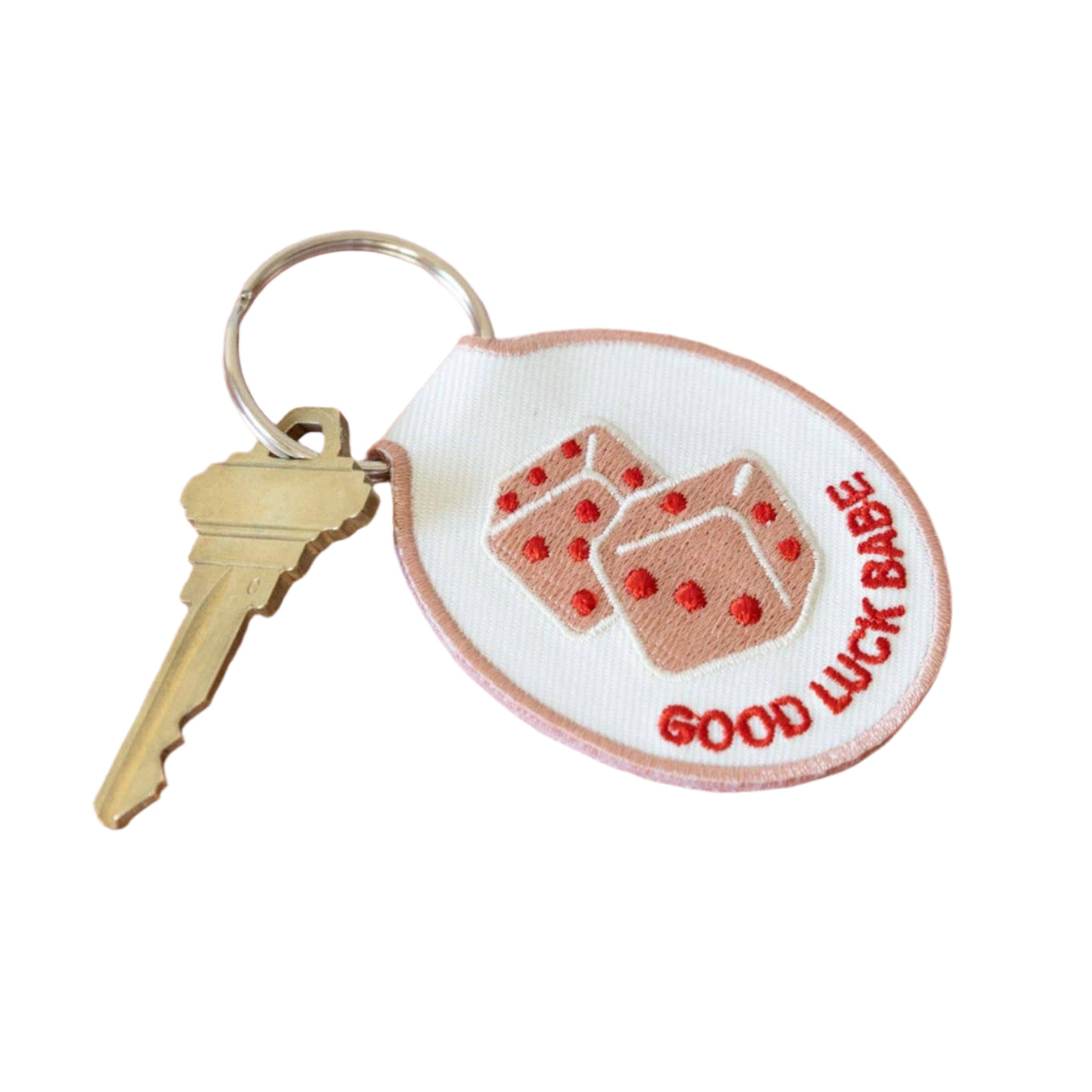 good luck babe keychain