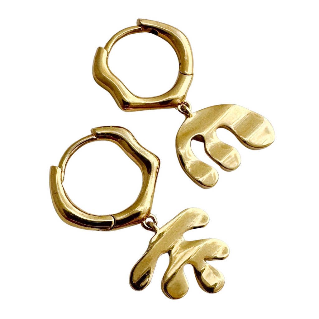 Henri Organic Shape Hoops
