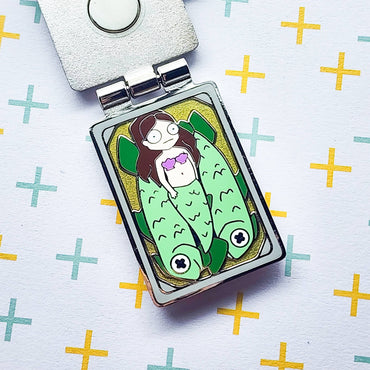 Tinned Mermaid Enamel Pin