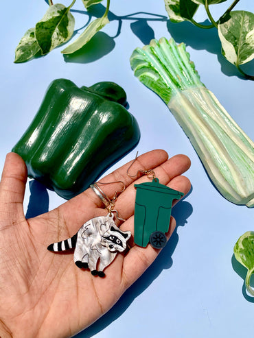 Raccoon Earring Set