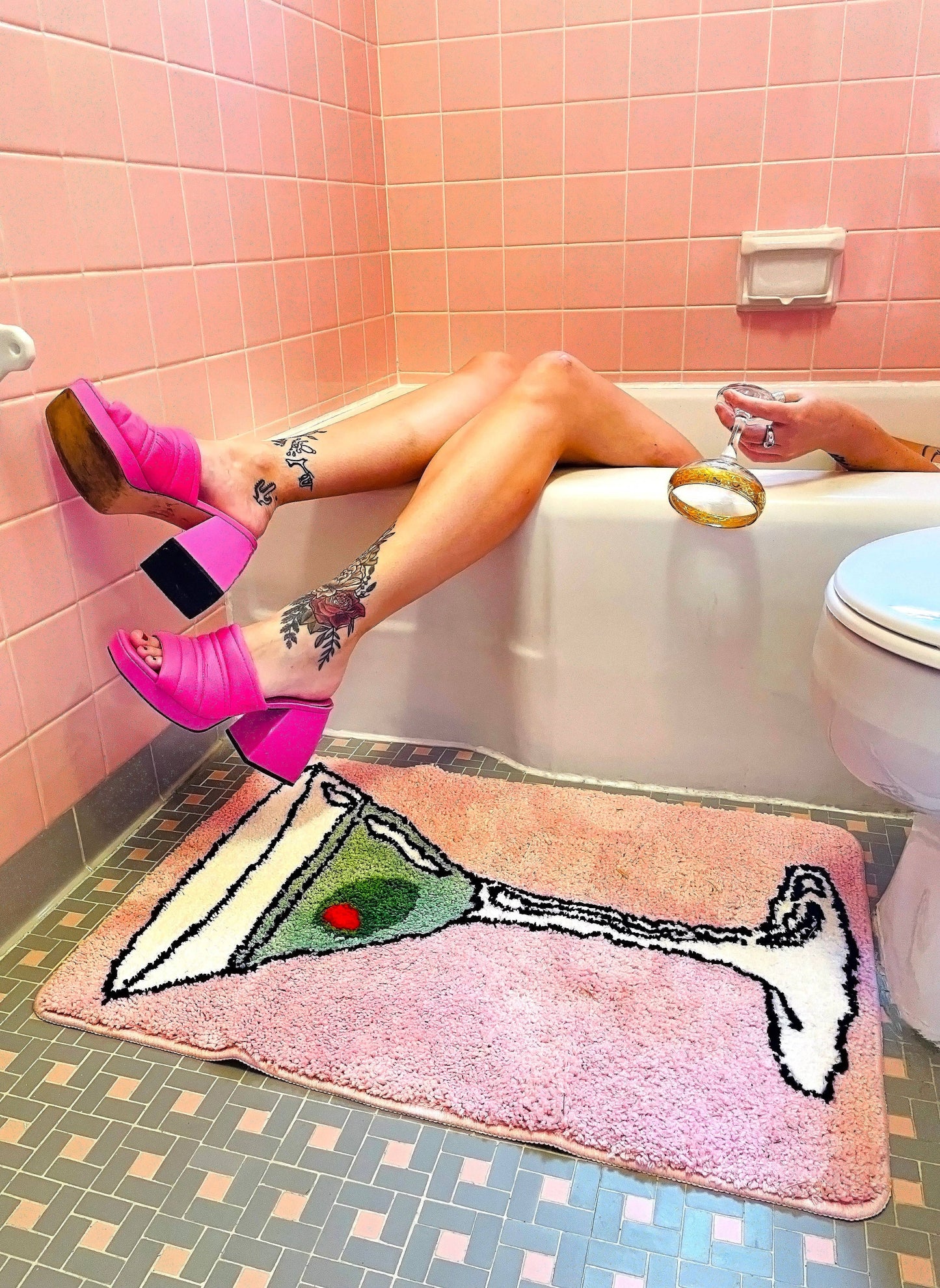 Martini Bath Rug