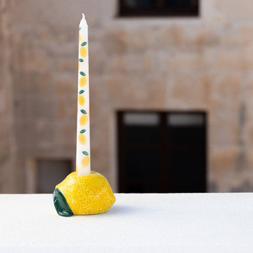 Lemon Ceramic Candle Holder | 6cm | Mothers Day Gifts |