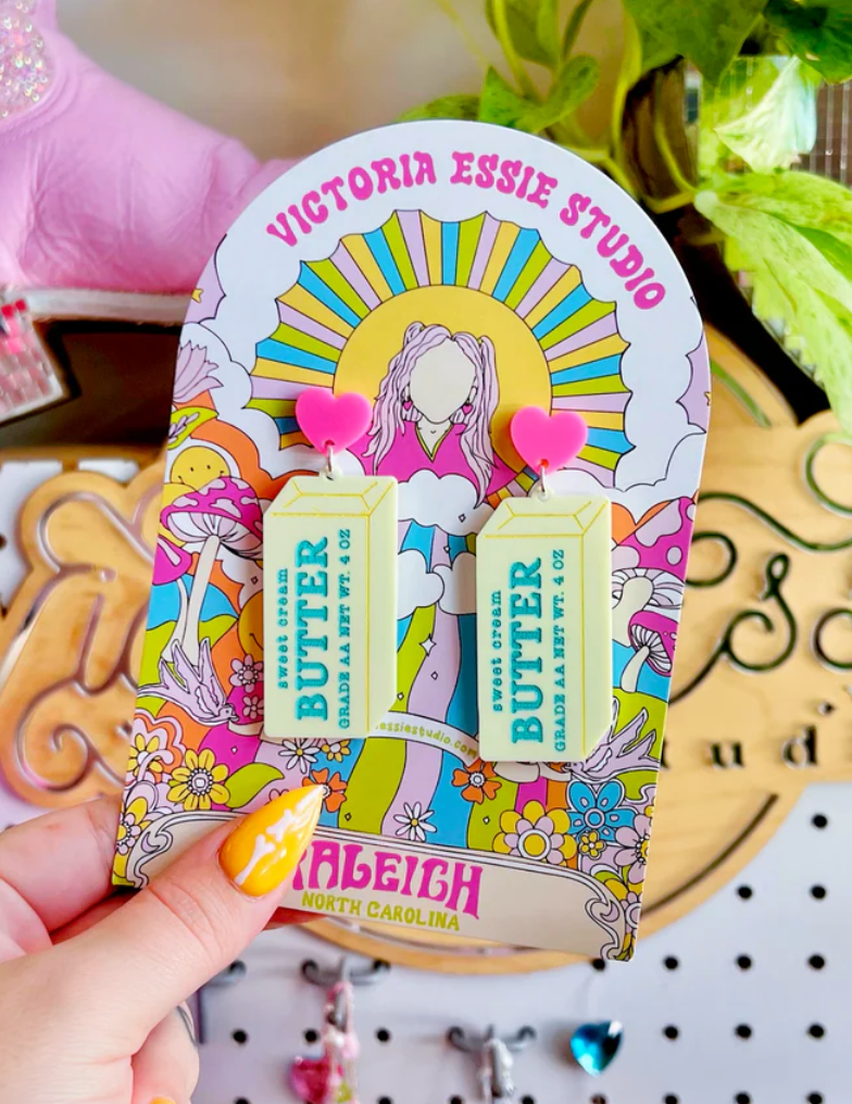 Butter Acrylic Earrings