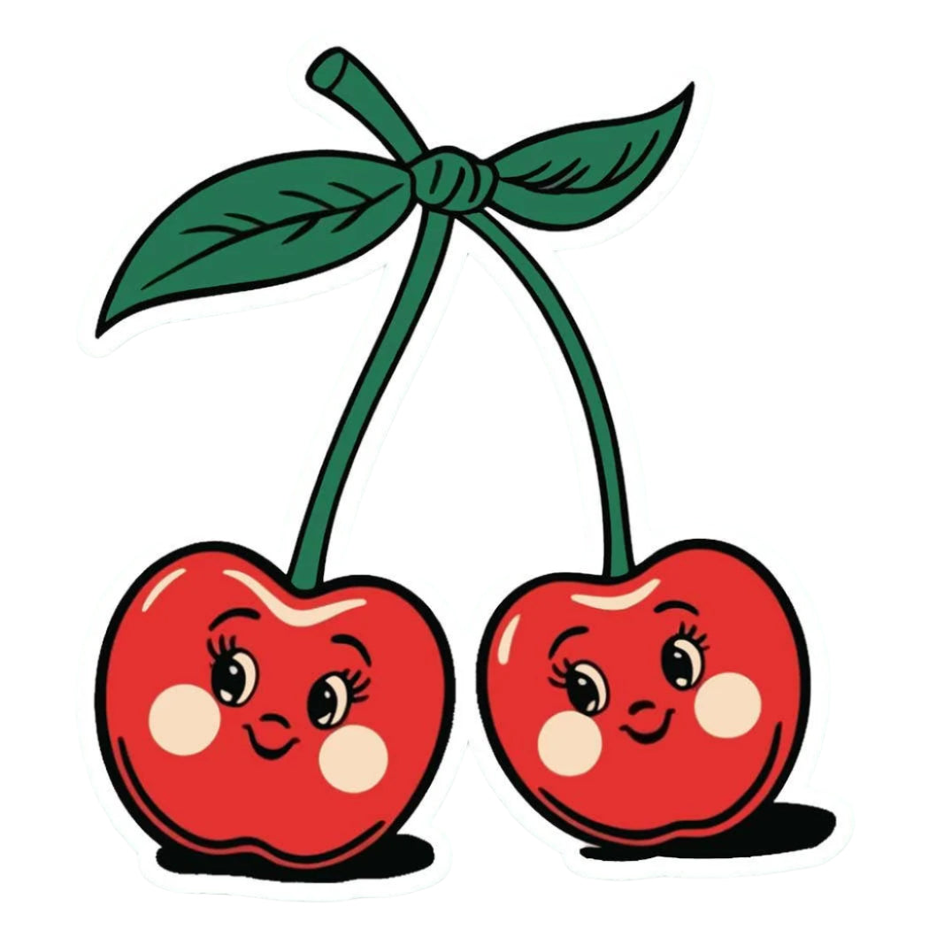 Vintage Cherry Sticker