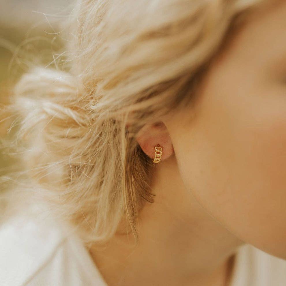 Gift shop jewelry Peri sterling silver and gold vermeil hoops