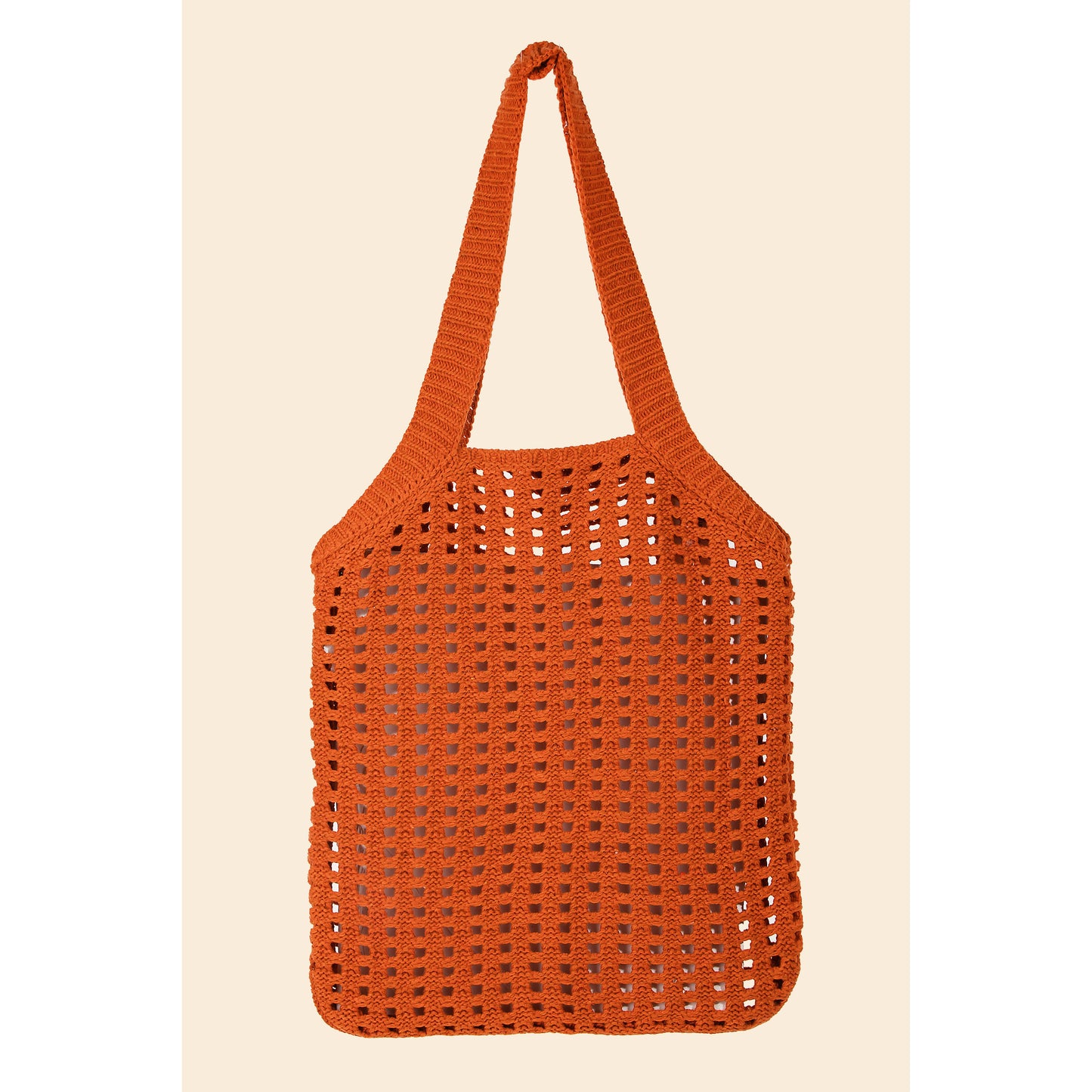 Pointelle Knit Tote Bag