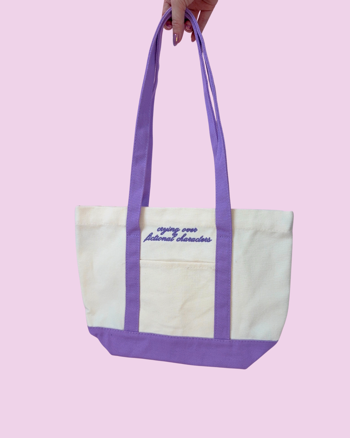 Crying Over Fictional Characters Bookish Tote