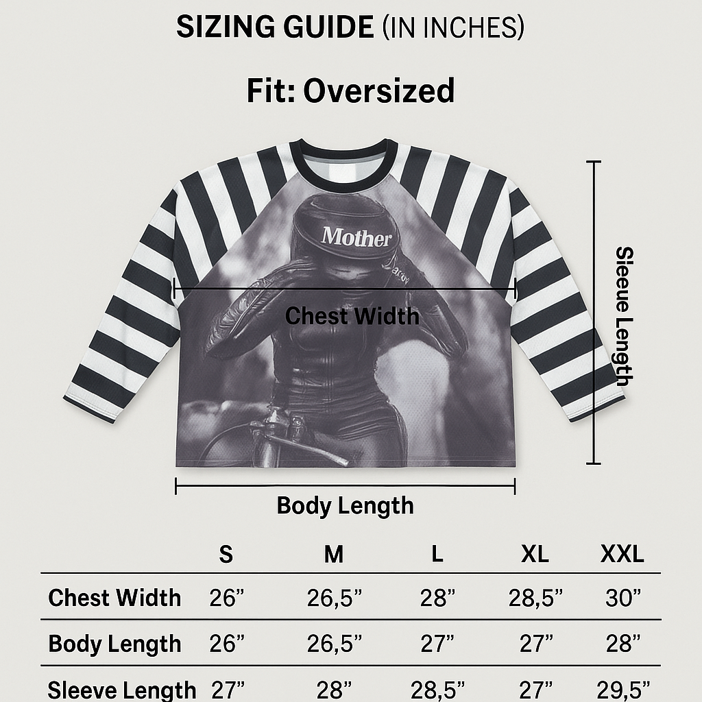 Mother Racing Striped Mesh