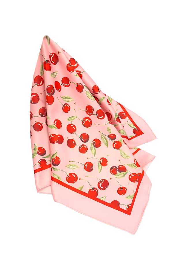 Cherry Silk Scarf