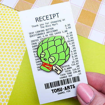 Artichoke Me Enamel Pin