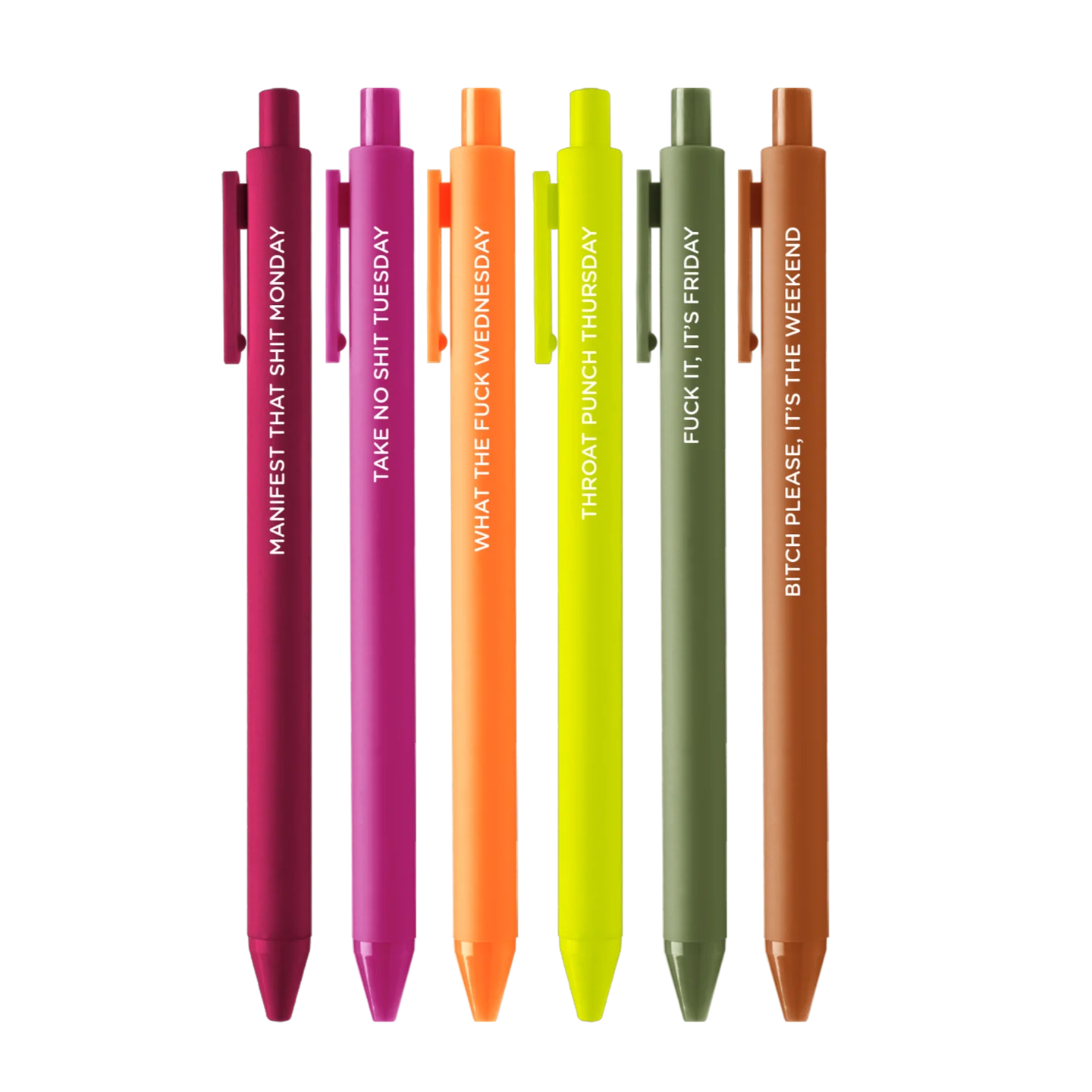 Bright gel ink jotter pens in a 6-pack set gift store knoxville