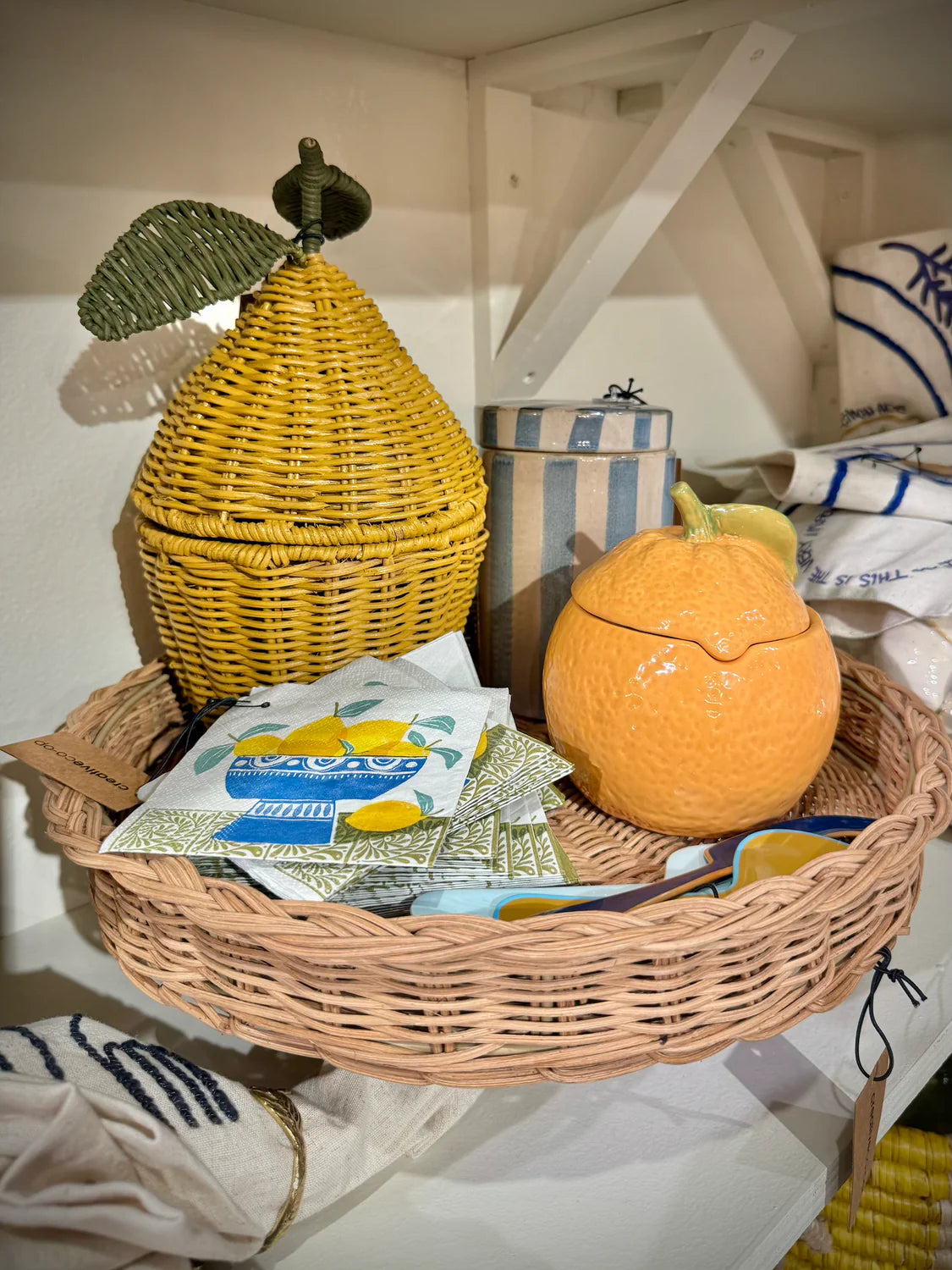Orange Storage Jar