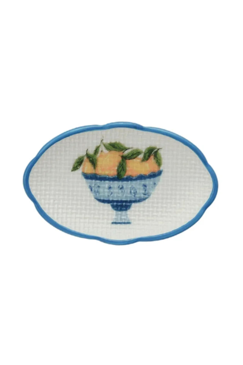 Cottage Core Mini Fruit and Floral Trinket Tray