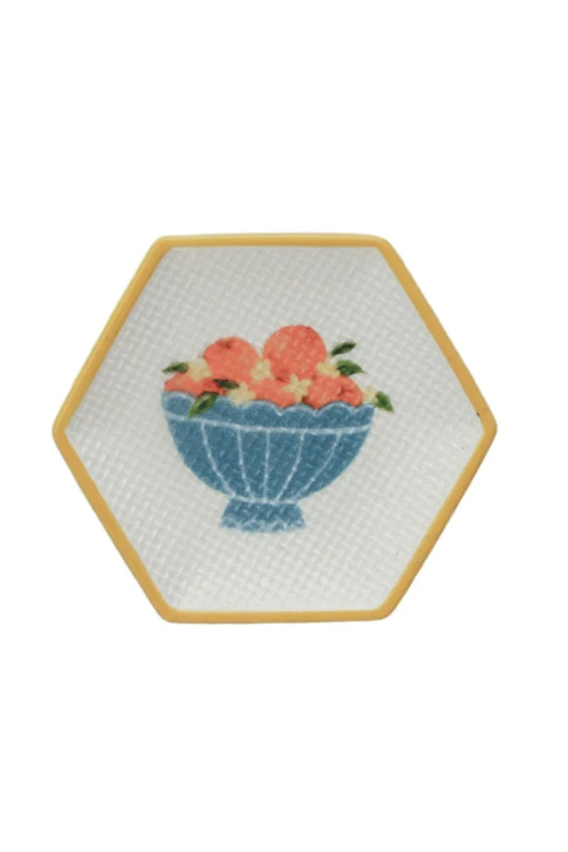 Cottage Core Mini Fruit and Floral Trinket Tray