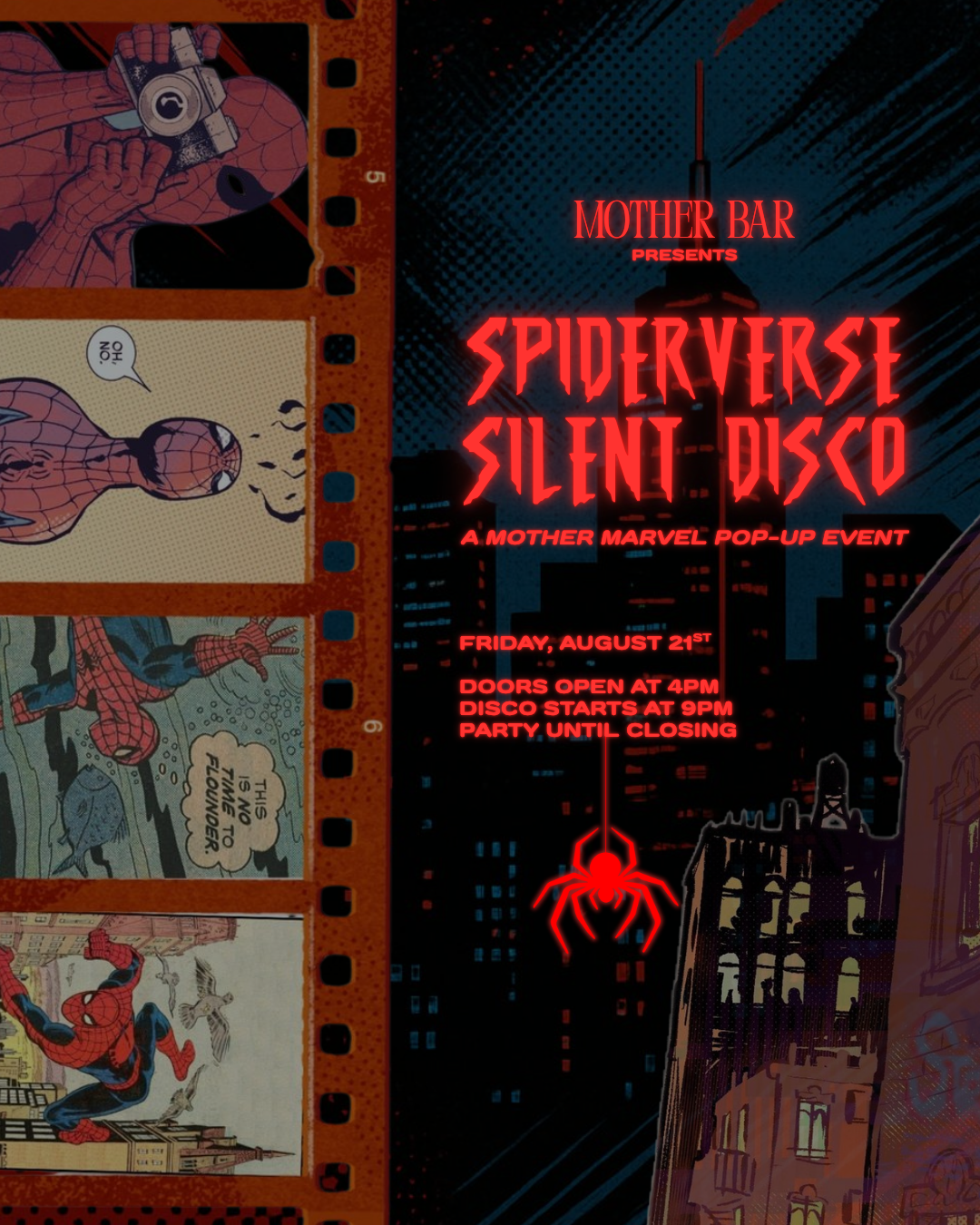 Mother Verse Rave Silent Disco on August 21st at Mother