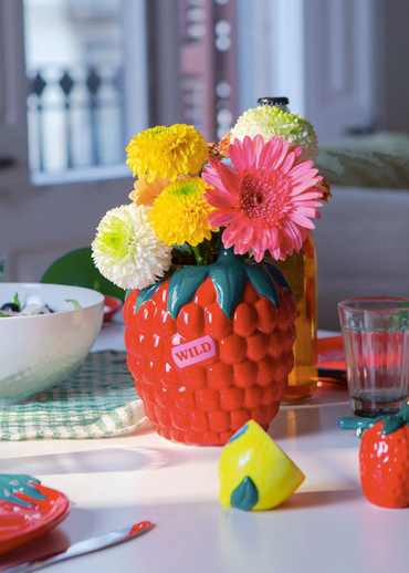 Raspberry Vase