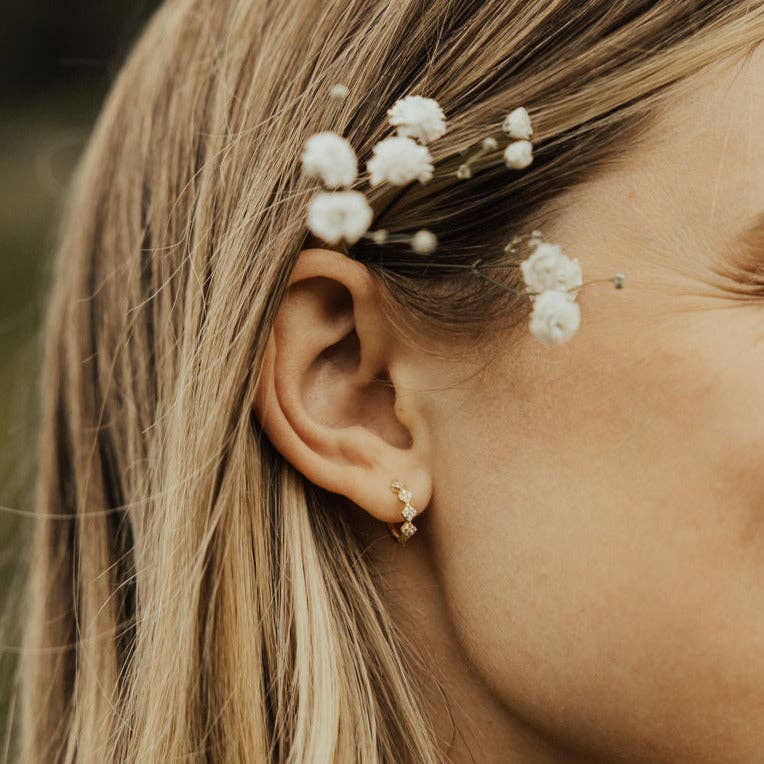 Small gold hoop earrings perfect for gifting and stacking