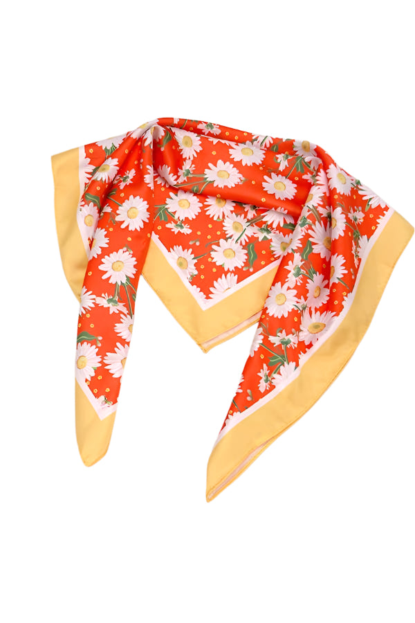 Floral Silk Head Wrap