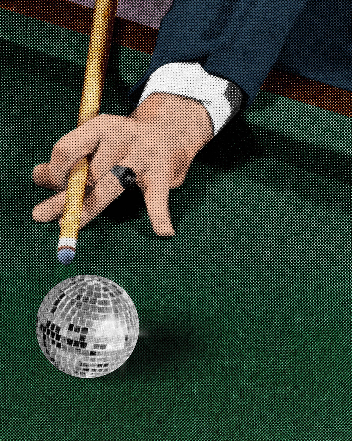 Disco Billiards Art Print