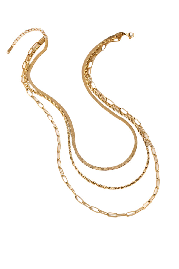 Tarnish free layered Necklace