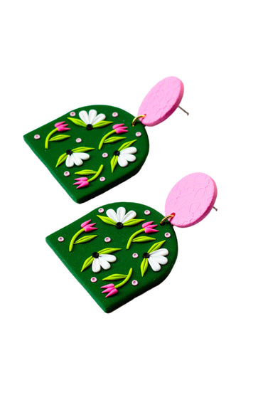 Clay Floral Earrings