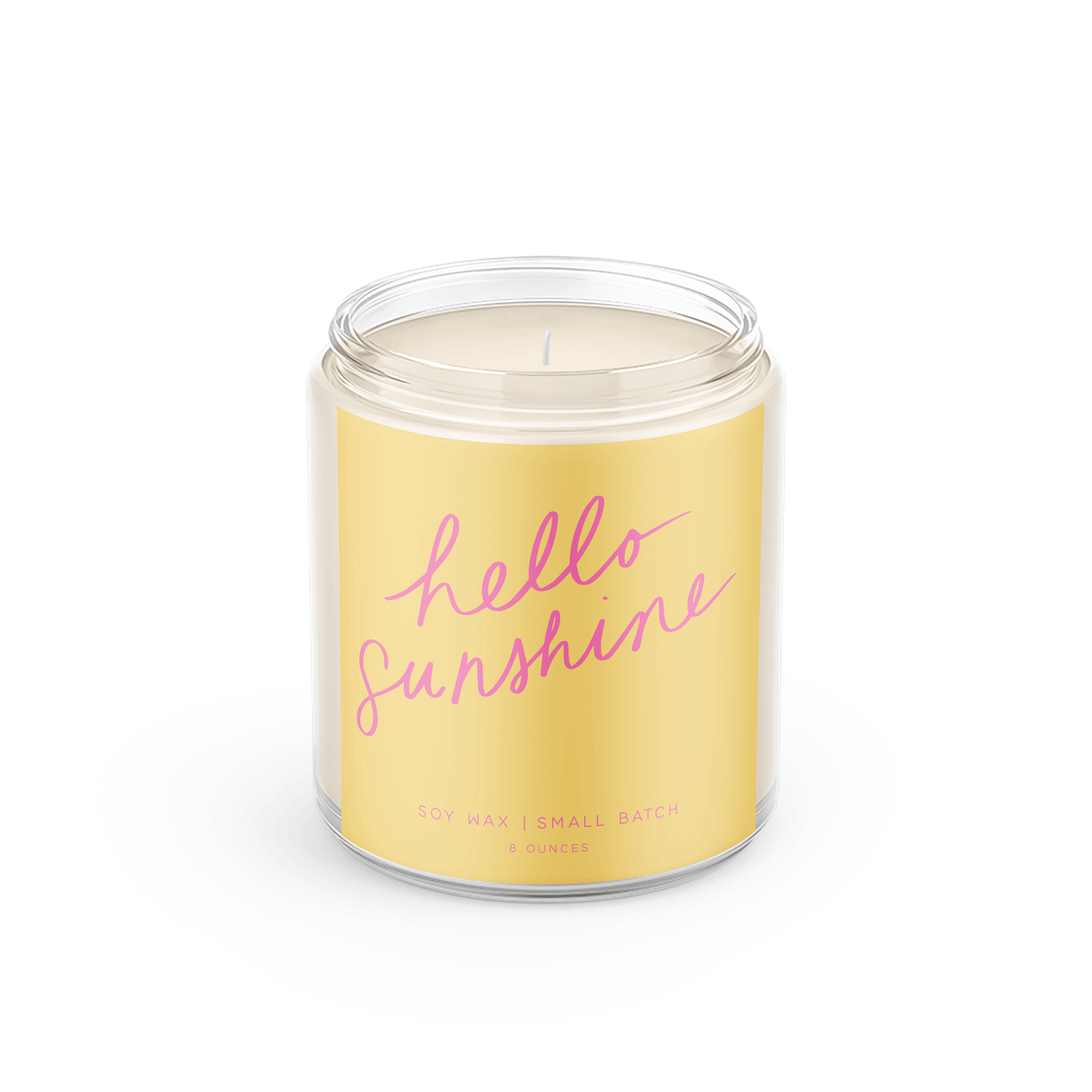 Hello Sunshine: 8 oz Soy Wax - Small Batch Candle